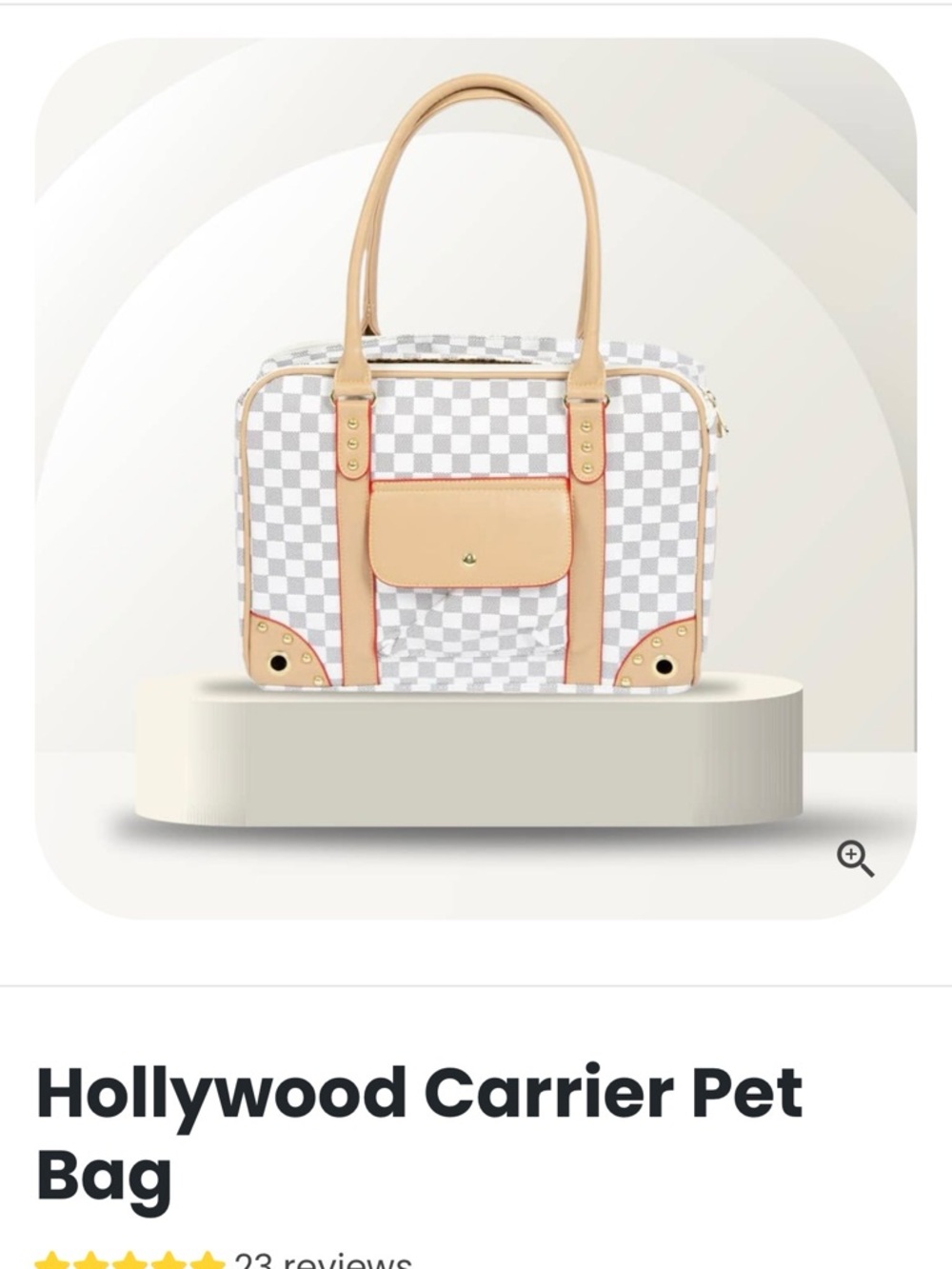 NEW! Chic Pet Bags - Hollywood Small Dog/Cat Pet Ventilated Travel Carrier Bag - Picture 14 of 16
